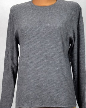 ZARA DAMSKI SWETER crew -neck SZARY L/40