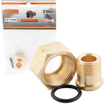 RICHMANN REDUKCJA NA BUTLĘ GAZOWĄ 3/8 MOSIĄDŹ REDUKTOR 21.8MM C1066