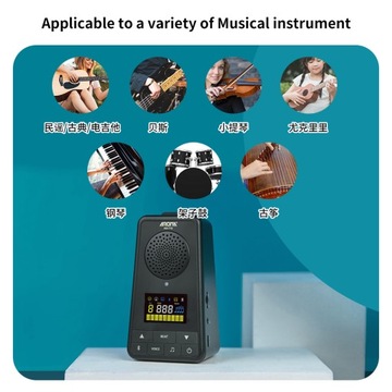 AROMA 2-in-1 Metronome BT Speaker for Guitar