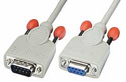 Kabel przedłużacz RS232 9 pin 1:1 Lindy 2 m
