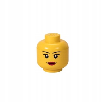 LEGO POJEMNIK MAŁA GŁOWA DZIEWCZYNKA ROZMIAR - S
