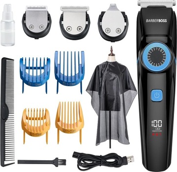 BarberBoss Profesjonalny trymer 3 w 1 do włosów, brody i detali