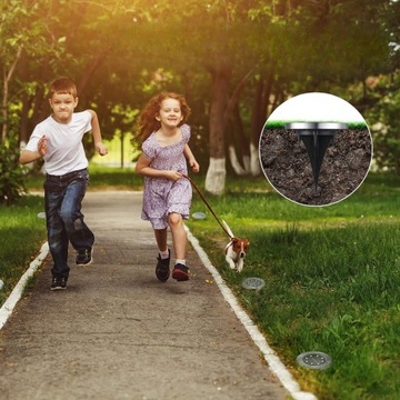 СОЛНЕЧНАЯ САДОВАЯ ЛАМПА СВЕТОДИОДНЫЕ НАЗЕМНЫЕ ЛАМПЫ ДИСКОВЫЙ ДАТЧИК СУМЕРКИ 8 ДИСКОВ