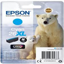 Tusz Epson 26XL C13T26324012 9,7ml C Oryginał