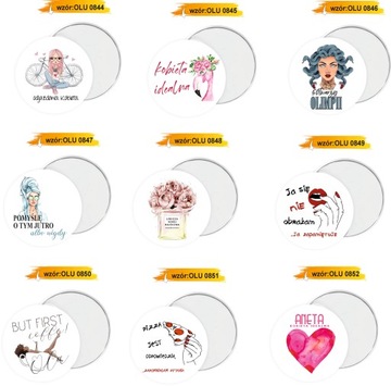 ЗЕРКАЛО ЗЕРКАЛО подарок для ДЕВОЧКИ РАЗНЫЕ УЗОРЫ ПО ПЕРСОНАЛИЗАЦИИ