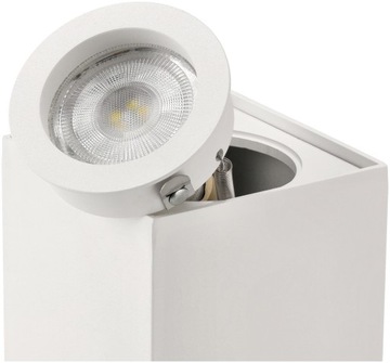 НАВЕРХНОСТНАЯ СВЕТОДИОДНАЯ ФИКСИРОВАННАЯ ГАЛОГЕННАЯ ТРУБКА GU10, белая