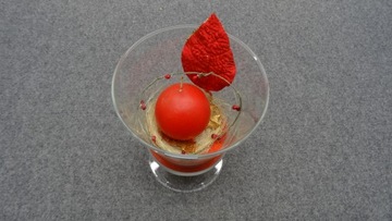 Рождественский подсвечник в виде большого стеклянного кубка MAISON STRAUSS