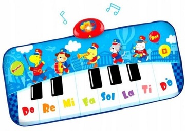 МУЗЫКАЛЬНЫЙ ИНТЕРАКТИВНЫЙ КОВРИК ПРЫГАТЬ И ИГРАТЬ ДЛЯ ДЕТЕЙ 18 - 1,5 ЛЕТ SMILY