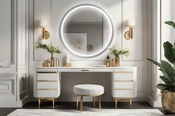 КРУГЛОЕ ЗЕРКАЛО С ПОДСВЕТКОЙ 100 СМ С ПОДСВЕТКОЙ ВАННАЯ КОМНАТА ГОСТИНАЯ СПАЛЬНЯ ГАРДЕРОБНАЯ ПЛАТЬЕ