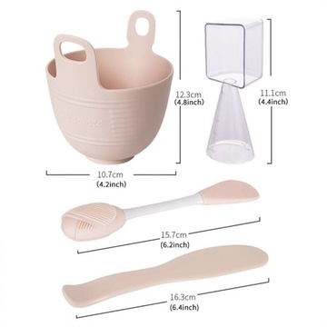 4 шт./компл. силиконовая маска, щетки, мерный стаканчик
