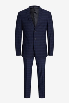 КОСТЮМ МУЖСКОЙ В КЛЕТКУ ТЕМНО-СИНИЙ JACK&JONES PREMIUM Размер 48 S