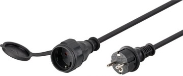 Przedłużacz z uziemieniem 5m. IP44 Zewn 16A, 3680W