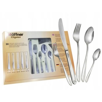 Komplet sztućców 6osób 30elem Hoffner Elegance HF-2670 POŁYSK
