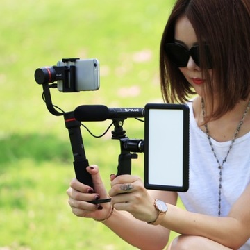 PULUZ Профессиональный конденсаторный микрофон-пушка 3,5 мм для зеркальных фотоаппаратов