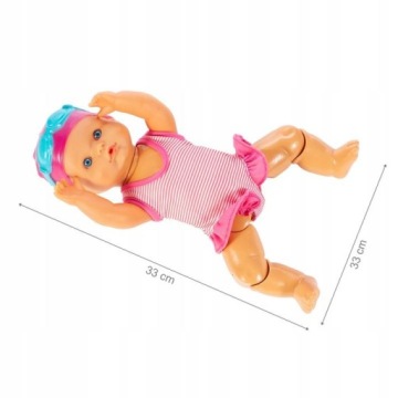 ПЛАВАЮЩАЯ ВОДОНЕПРОНИЦАЕМАЯ КУКЛА, КОТОРАЯ ПЛАВАЕТ В ВОДУ ДЛЯ КУПАНИЯ 33 см