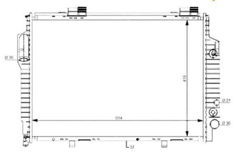 CHLADIČ MOTORU NRF 5098296AA 2025007103 2025007