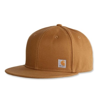 CARHARTT czapka z daszkiem Ashland Cap brązowa snapback prosty daszek