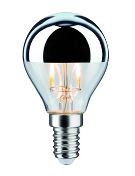 Żarówka LED Kropla zwierciadło 2,6W 230V 220lm E14 2700K Srebrny