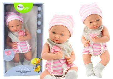 LALKA BOBAS W UBRANKU Z AKCESORAMI, LEANTOYS