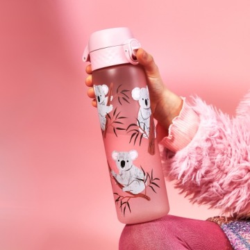 Бутылка для воды Ion8 Koala 500 мл розовая без BPA для ребенка, материал