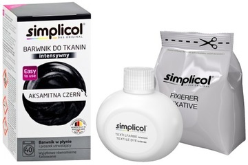 SIMPLICOL BARWNIK DO TKANIN 559G AKSAMITNA CZERŃ