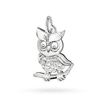 SREBRNA ZAWIESZKA Wisiorek pr. 925 SOWA SÓWKA