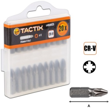 Набор из 20 бит для отвертки PZ-1 TACTIX