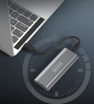 Корпус твердотельного накопителя NVME SATA PCIe M.2 Адаптер USB-C 3.1 Отсек для накопителя M2