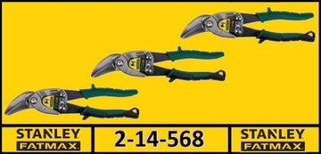НОЖНИЦЫ ПО МЕТАЛЛУ STANLEY FX ИЗОГНУТЫЕ ВПРАВО 2-14-568