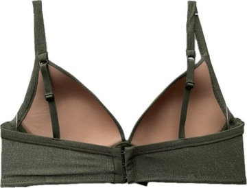 Tezenis BARCELONA biustonosz usztywniany bez fiszbin zielony brokat 75B