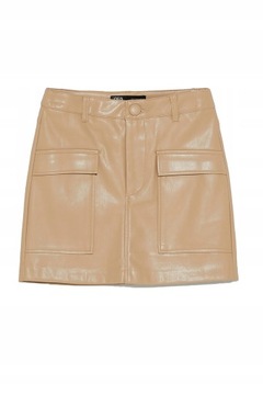 ЮБКА С КАРМАНАМИ ZARA NEW БЕЖЕВАЯ 36/S