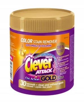 CLEVER Attack Gold Plus Tlenowy Odplamiacz kolor
