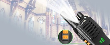Retevis H777H Walkie Talkie, PMR446 krótkofalówki, 3KM, 16 kanałów, VOX,LED