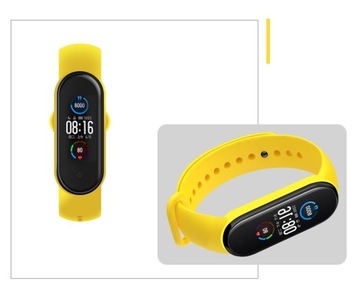 Opaska Pasek do Xiaomi Mi Band 3/4 Pasek Zamienny Silikonowy Żółta