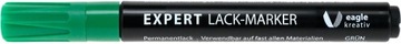 EXPERT Marker zielony z lakierem przemysłowy