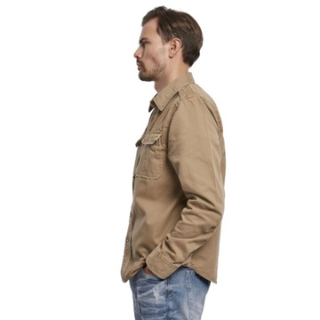 Košeľa s dlhým rukávom BRANDIT Vintage Shirt Piesková XL