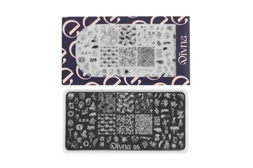 DIVNA Blaszka do stempli 05 Płytka Stamping zdobienia design