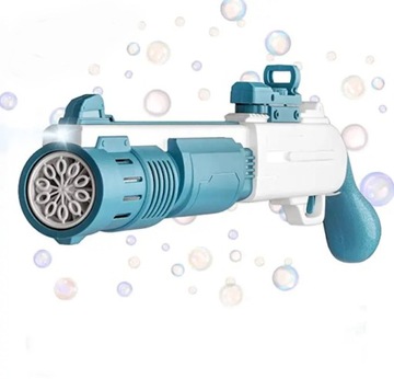 BUBBLE GUN BUBBLE МАШИНА АВТОМАТИЧЕСКАЯ + ЖИДКОСТЬ + КОНЦЕНТРАТ БАЗУКИ