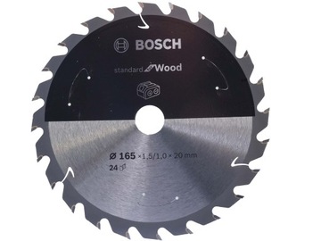 BOSCH tarcza do drewna 165x20x1,5 Z24 do aku