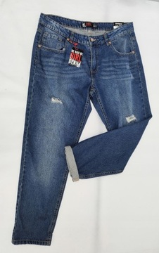 SPODNIE DAMSKIE JEANS BOYFRIEND DŻINS 34 XS