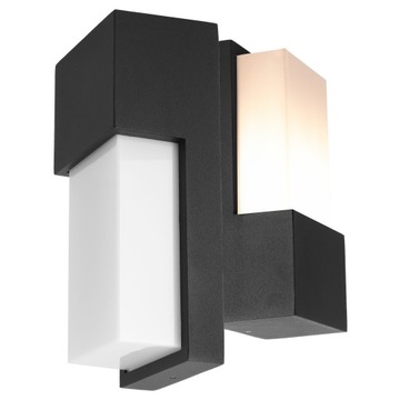 Kinkiet Zewnętrzny Lampa Elewacyjna LED Ogrodowa 1X E27 Czarna IP54