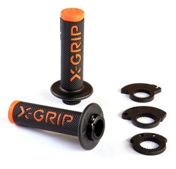 MANETKI BRAAAAP GRIPS LOCK-ON-GRIP ORANGE KOLOR POMARAŃCZOWY Z ADAPTERAMI R