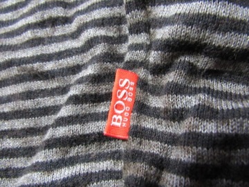 Hugo Boss ORANGE cienki sweterk w paski/ L