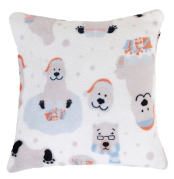 POSZEWKA SNOWY PETS 40x40 ŚWIĄTECZNA MIŚ MISIEK