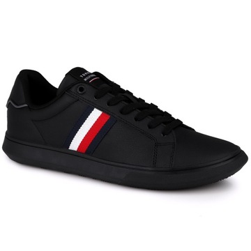 Buty męskie Tommy Hilfiger CORPORATE LEATHER CUP STRIPES