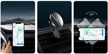 АВТОМОБИЛЬНЫЙ ДЕРЖАТЕЛЬ BASEUS БЫСТРОЕ ИНДУКЦИОННОЕ ЗАРЯДНОЕ УСТРОЙСТВО ДЛЯ IPHONE MAGSAFE 15 Вт