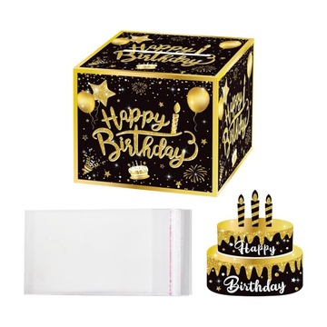 Контейнер для наличных денег на день рождения с выдвижной картой для мужчин