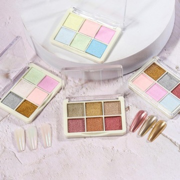 Голографический блестящий пигмент для ногтей.