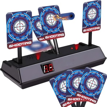 STRZELNICA TARCZA ELEKTRONICZNA 3 CELE GRA ZRĘCZNOŚCIOWA STRZELANIE DO CELU