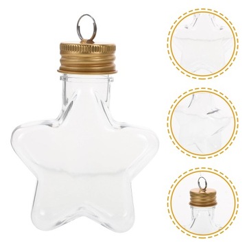 Пластиковые контейнеры Баночка с крышкой Бутылка желаний 10 шт.
